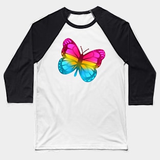 LGBTQ+ Pride Butterfly - Pansexual Baseball T-Shirt